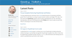 Desktop Screenshot of geekytidbits.com